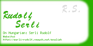 rudolf serli business card
